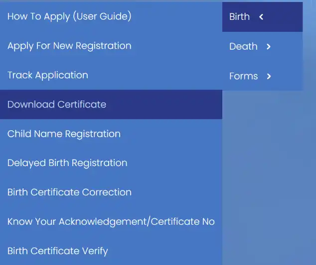 Download Birth or Death Certificate
