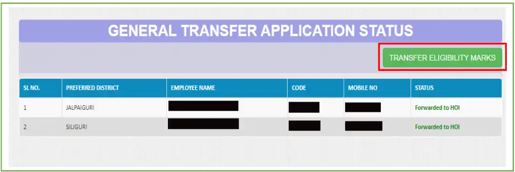 Utsashree Portal for Teachers Transfer Status check