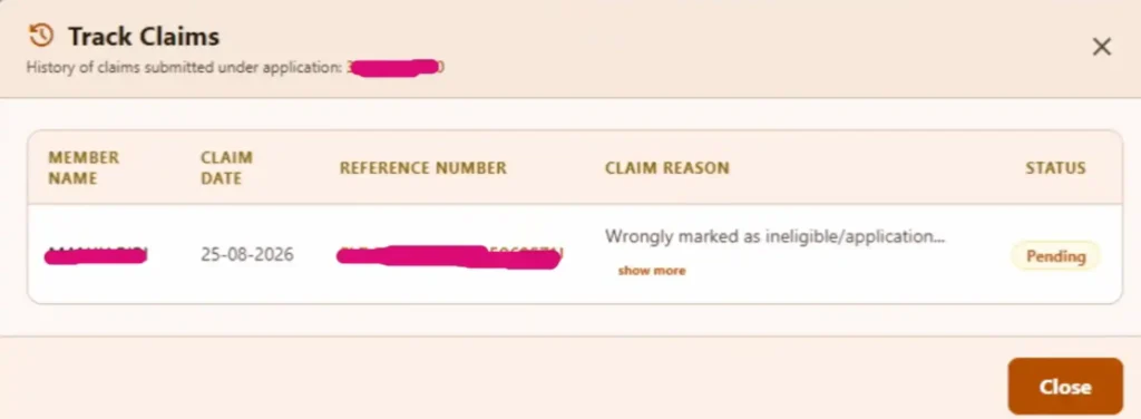 Further Verification Claim Remark