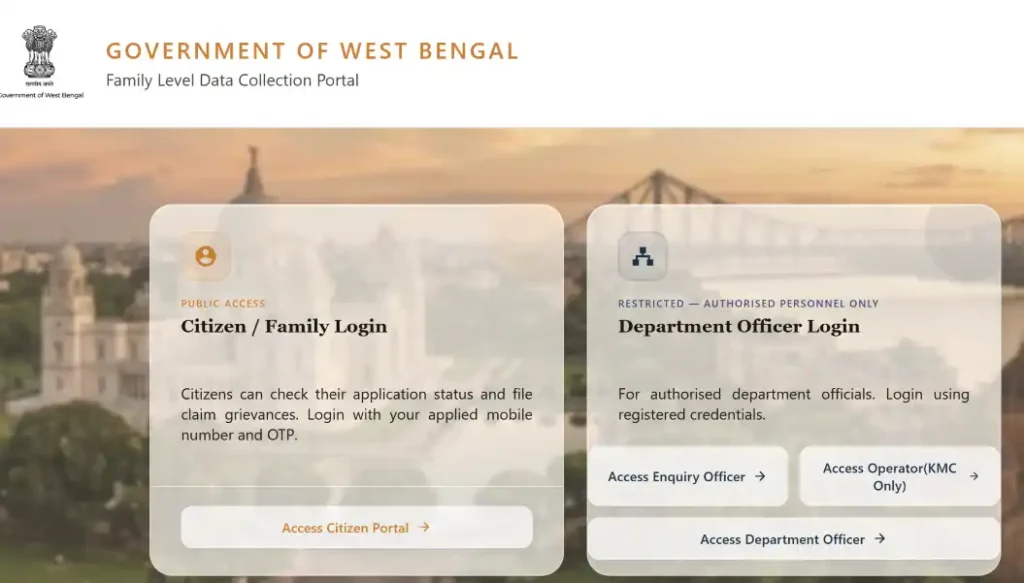 Socialregistry.wb.gov.in Self Registration