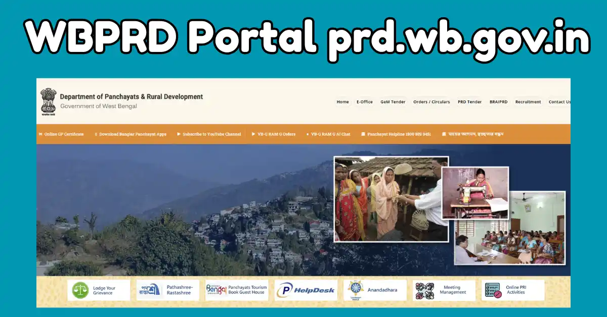 WBPRD Portal prd.wb.gov.in